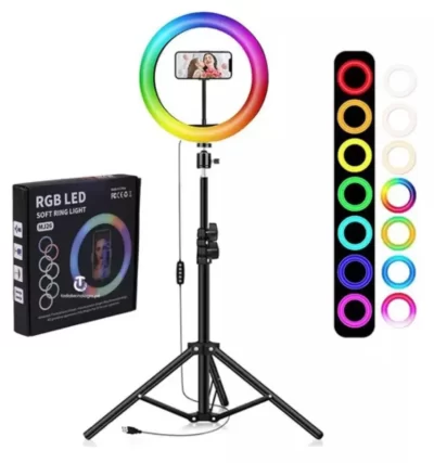 Kit Aro led RGB 12" / 30cm + trípode - Image 2