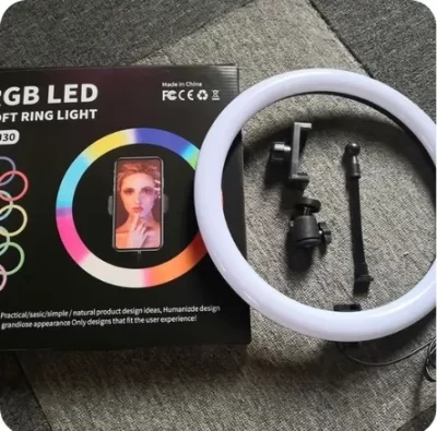 Kit Aro led RGB 12" / 30cm + trípode