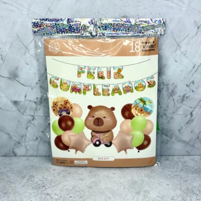 Kit de globos 18 pcs - capibara