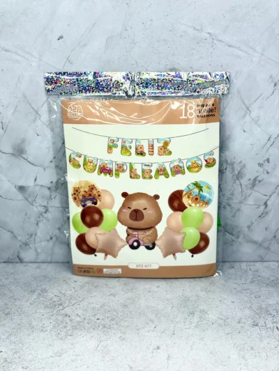 Kit de globos 18 pcs - capibara