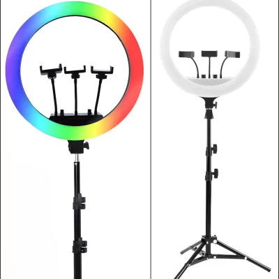 Kit Aro led RGB 18" / 45cm + trípode