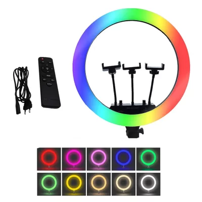 Kit Aro led RGB 18" / 45cm + trípode - Image 2