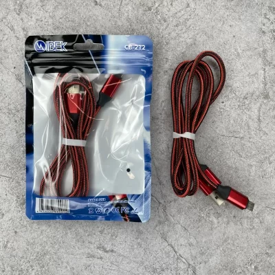 Cable Ibek mallado v8 bolsa CB-212