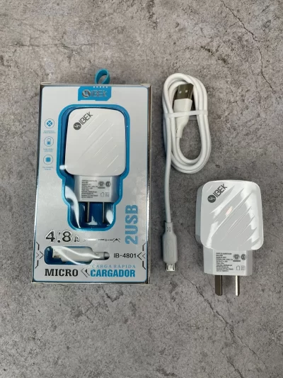 Cargador Ibek v8 4.8A IB-4801