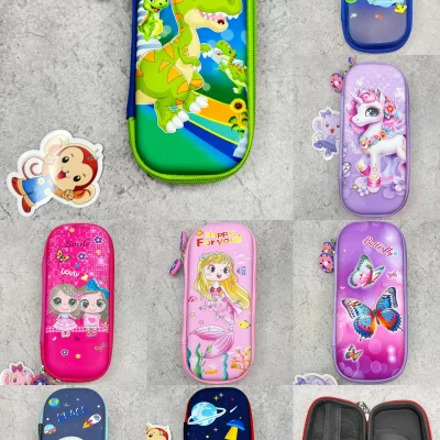 Cartucheras 3D animadas - diseños varios