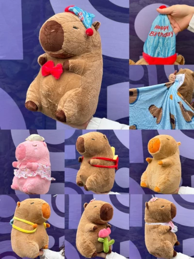 Peluche capibara c/ manta - Image 4