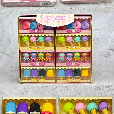 Goma de borrar paquete 4 pcs