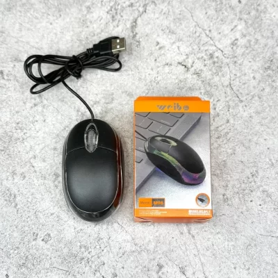 Mouse con cable y luz WEIBO