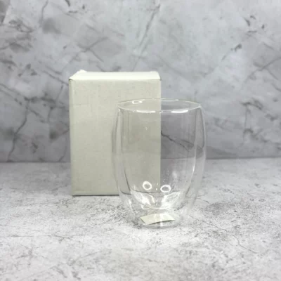 Vaso de vidrio doble pared