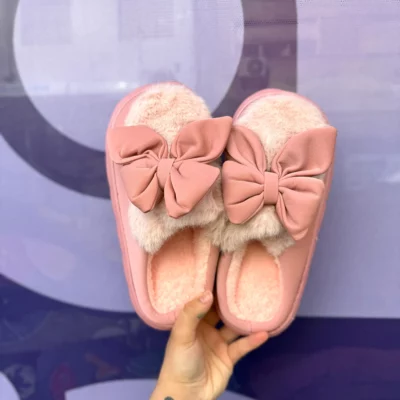 Pantuflas moño