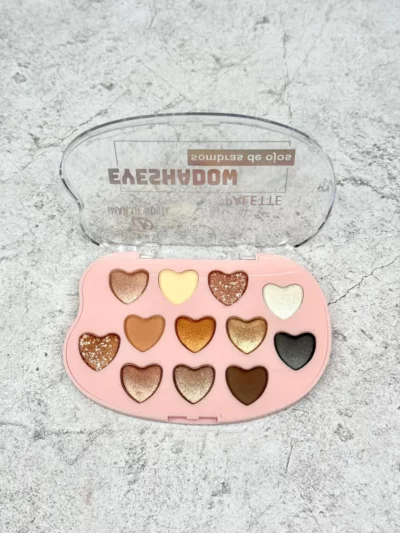 Paleta de sombras corazón