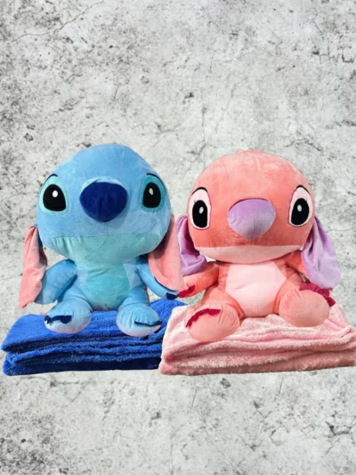 Peluche stitch con manta
