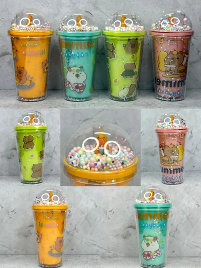 Vaso acrilico de capibara pastel 450ML - Image 7