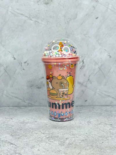 Vaso acrilico de capibara pastel 450ML - Image 6