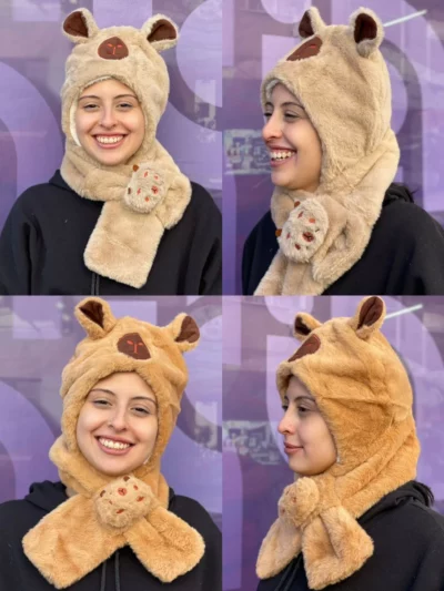 Gorro con bufanda de capibara - Image 4