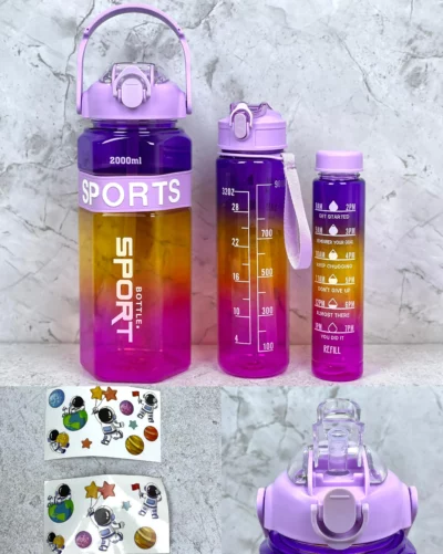 Botella motivacional 3 en 1 Hexagonal - Image 10