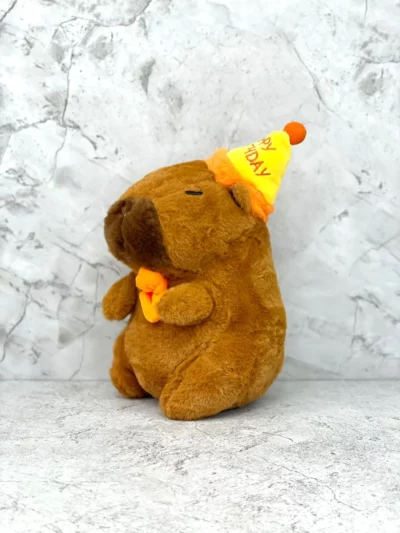 Peluche capibara Happy Birthday