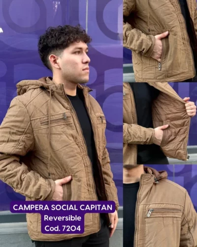 Campera Social Capitan reversible COD 7204 - Image 3