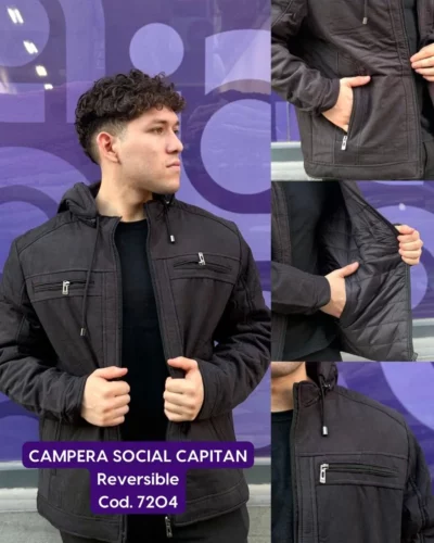 Campera Social Capitan reversible COD 7204 - Image 2