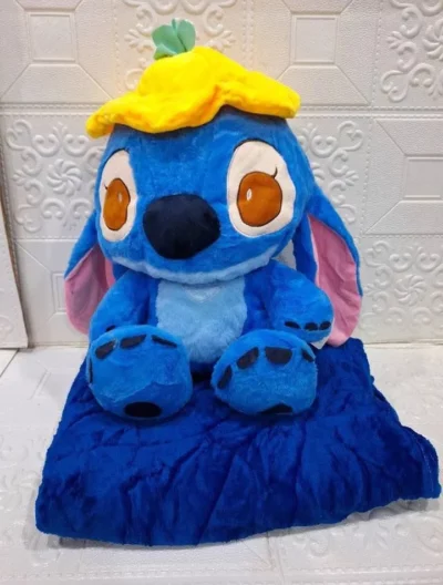 Peluche Stitch con manta importado