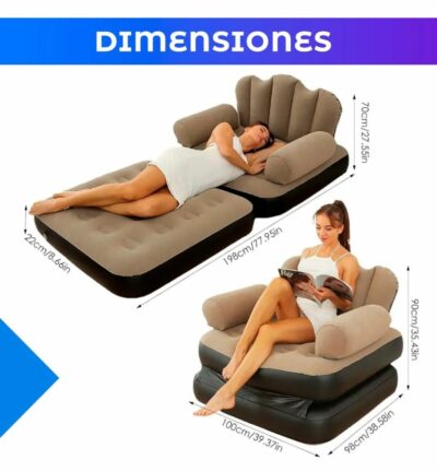 Sofa cama inflable multifuncional - Image 4