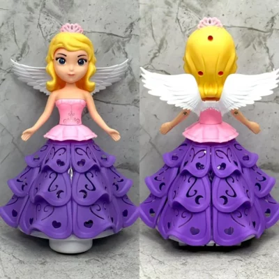 Princesa que baila y camina con luz y musica