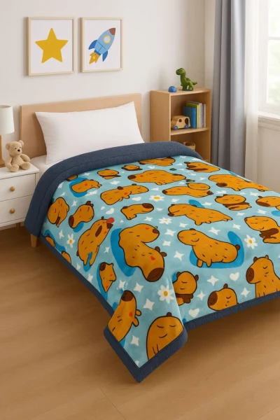 Manta capibara con corderito interno