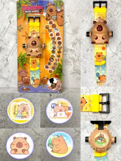 Reloj proyector labubu y capibara infantil - Image 3