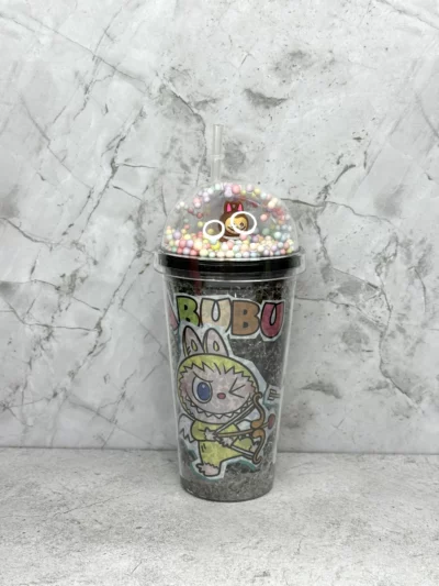 Vaso acrilico labubu con sorbete - Image 5