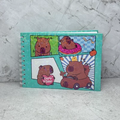 Cuaderno capibara para dibujo holografico
