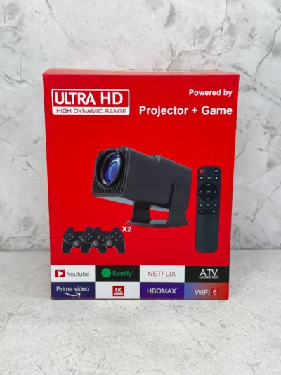 Proyector ULTRA HD + 2 joystick y juegos