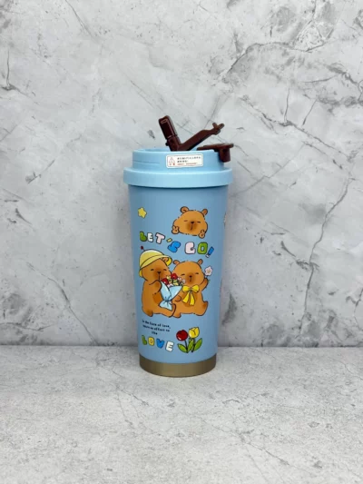 Vaso cafetero capibara y labubu 530ml - Image 2