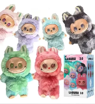 Llavero peluche sorpresa Labubu familia 3