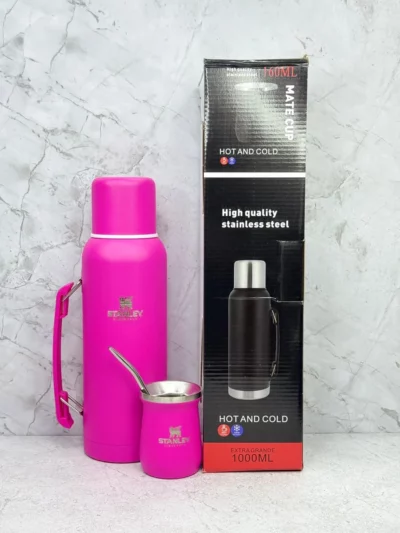 Kit termo + mate vacuum cup Simil Stanley 1000ml