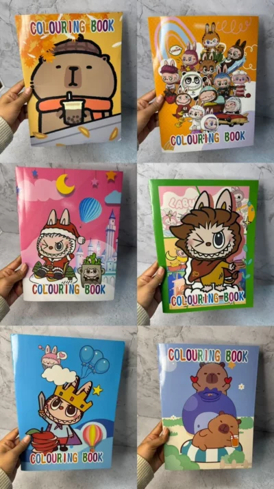 Cuaderno para colorear capibara y labubu - Image 2