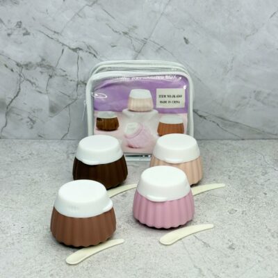 Potecitos para viaje silicona x4