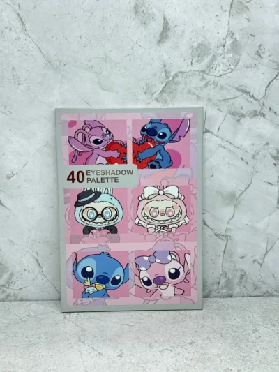 Paleta de sombras capibara y stitch x40un