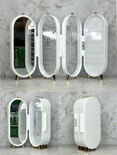 Organizador joyero x4 plegable con espejo - Image 7