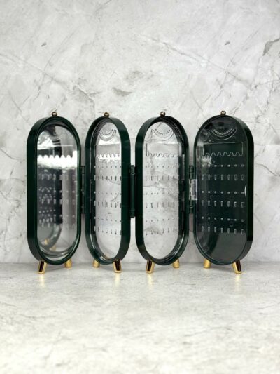Organizador joyero x4 plegable con espejo - Image 4