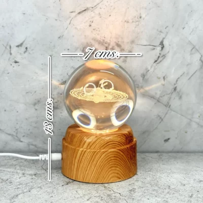 Velador esfera Saturno giratorio - Image 2