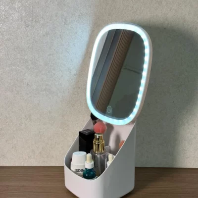 Organizador de maquillaje con espejo y luz PREMIUM