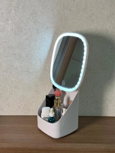 Organizador de maquillaje con espejo y luz PREMIUM
