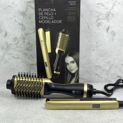 Plancha de pelo + Cepillo Modelador OR2059