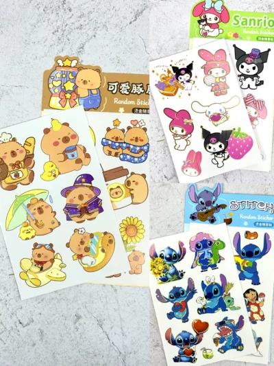 Plancha Stickers Dorados
