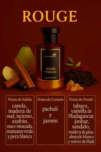 Perfume arabe Montera Rouge Tobacco - Image 2