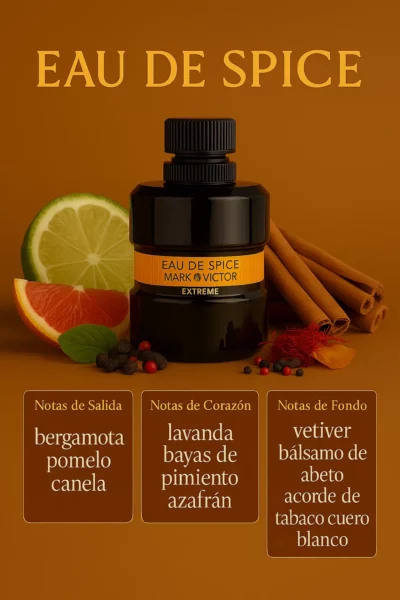Perfume arabe Eau De Spice Marc y Victor Extreme - Image 2