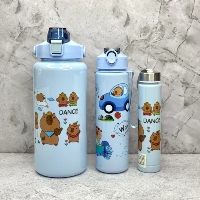 Botella Motivacional 3 En 1 Capibara