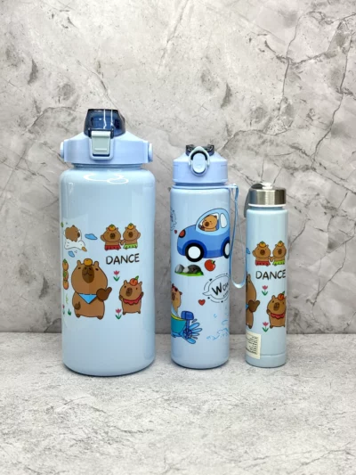 Botella Motivacional 3 En 1 Capibara