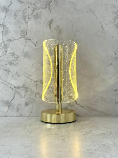 Lampara espiral dorada - Image 3
