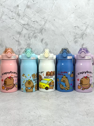 Cantimplora Fashion 1000ml Capibara y Labubu - Image 12
